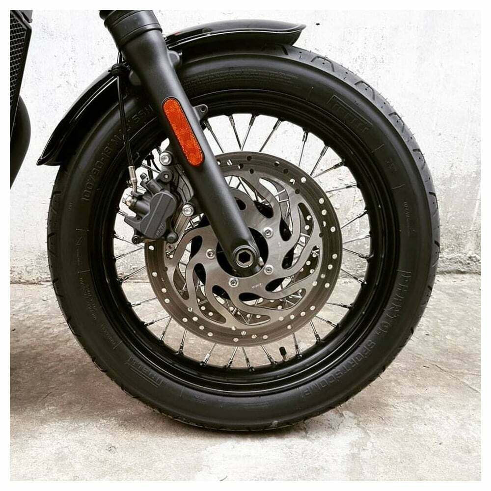 MOTONE DUCKBILL FRONT MUDGUARD FENDER - TRIUMPH BONNEVILLE T100 THRUXTON