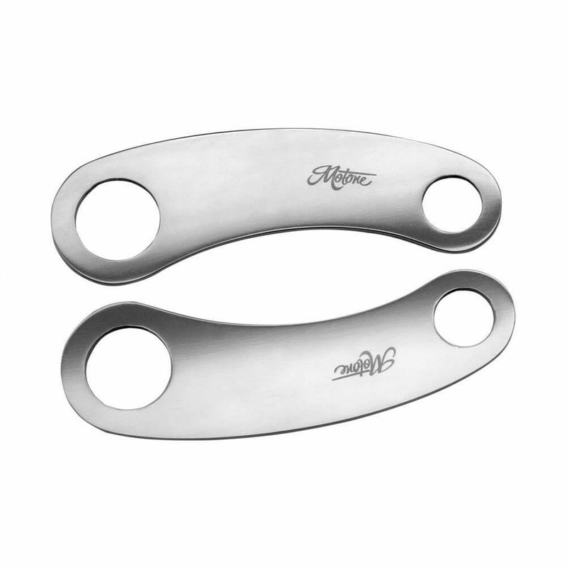 MOTONE INDICATOR TURN SIGNAL BRACKETS TOP SHOCK MOUNT - POLISHED CUSTOM TRIUMPH