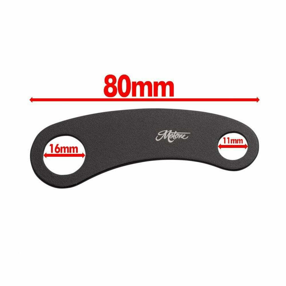 MOTONE INDICATOR TURN SIGNAL BRACKETS TOP SHOCK MOUNT - POLISHED CUSTOM TRIUMPH