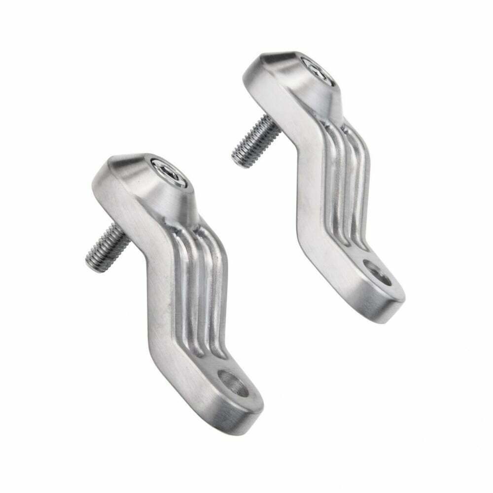 Motone TRILINE Indicator Signal Brackets Shock Mount - Brushed Triumph Universal
