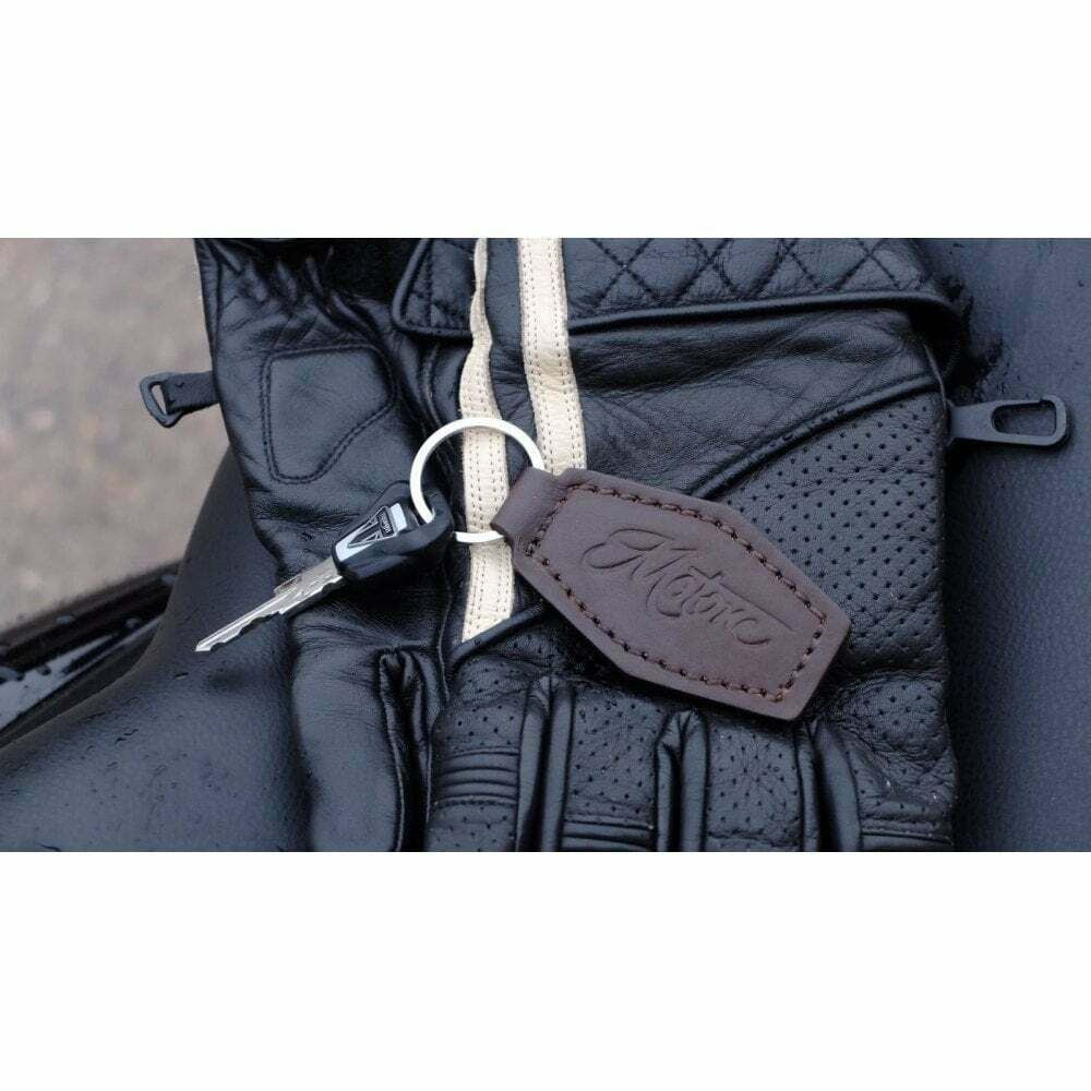 Motone Classic Leather Key Fob - Custom Motorcycle Motorbike Triumph Bonneville