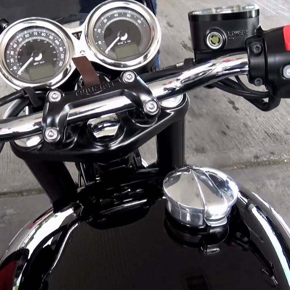 Motone Monza Tank Cap Kit Triumph Bonneville Bobber Thruxton & Harley Davidson