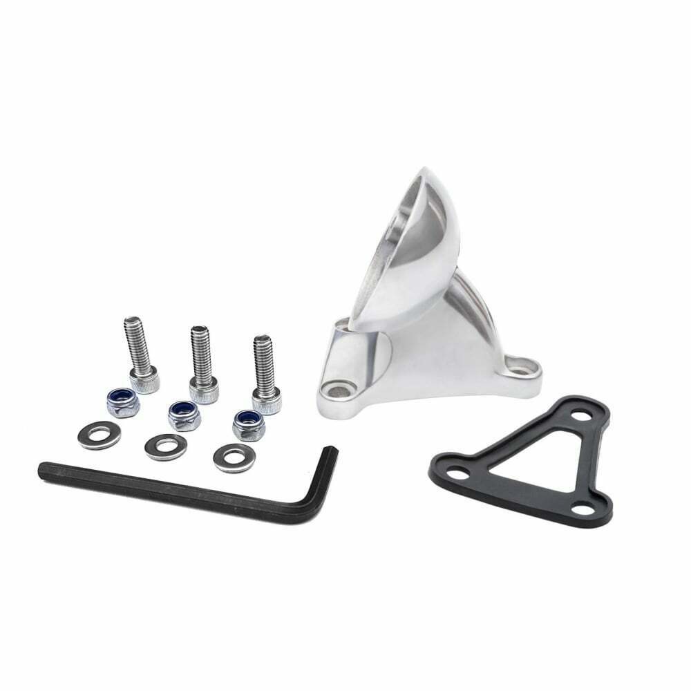 Motone Rear Fender Tail Light Mount Bracket - Polished