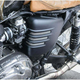 Motone Ribbed Side Panels PAIR Matte Black - Triumph Bonneville T100 SE Thruxton