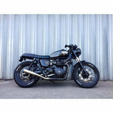 Motone Ribbed Side Panels PAIR Matte Black - Triumph Bonneville T100 SE Thruxton