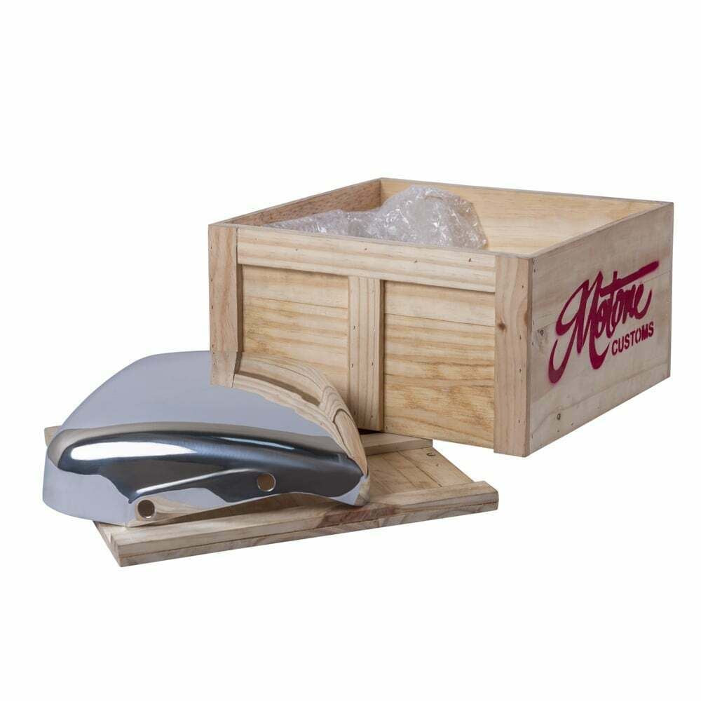 Motone Side Panel Set - Polished Aluminium - Triumph Bonneville T100 SE Thruxton