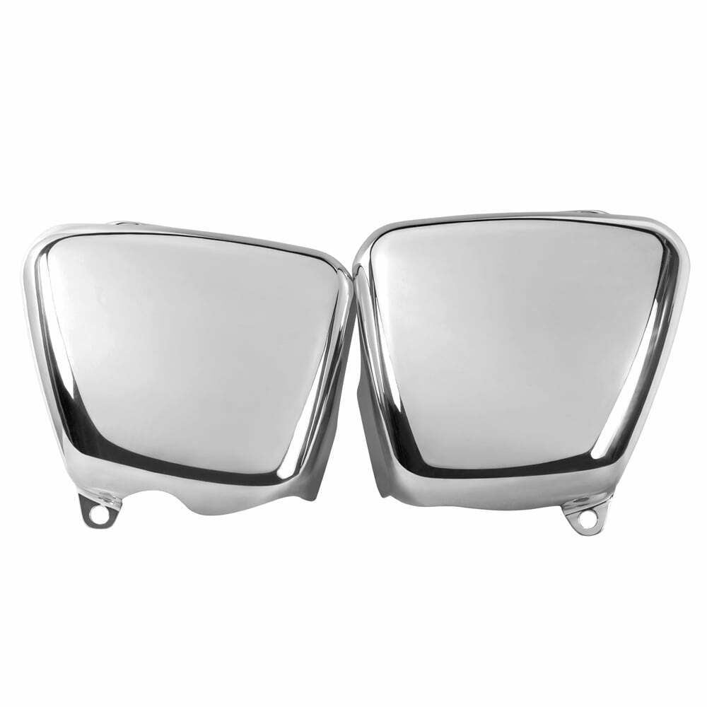 Motone Side Panel Set - Polished Aluminium - Triumph Bonneville T100 SE Thruxton