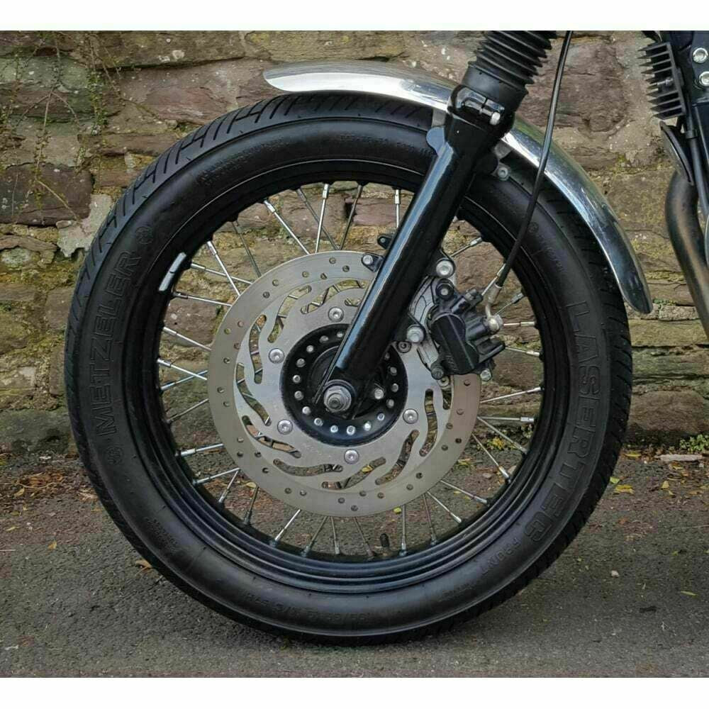 Motone Raceblade Front Mudguard Fender Brushed Triumph Bonneville T100 Thruxton