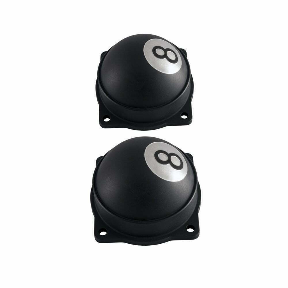 Motone EFI Carb Tops Contrast Cut 8 Ball Black TRIUMPH BONNEVILLE T100 THRUXTON