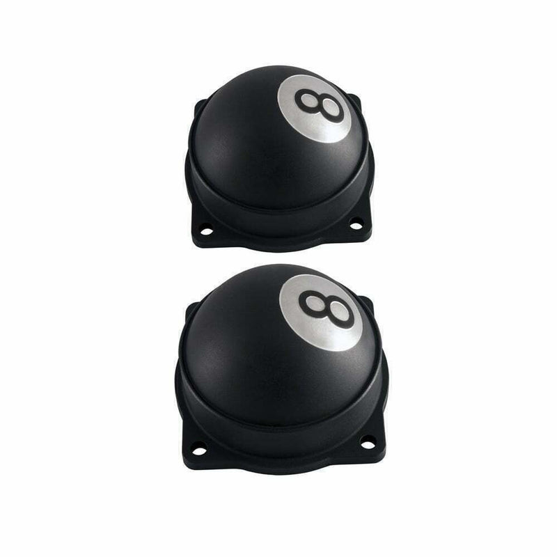 Motone EFI Carb Tops Contrast Cut 8 Ball Black TRIUMPH BONNEVILLE T100 THRUXTON