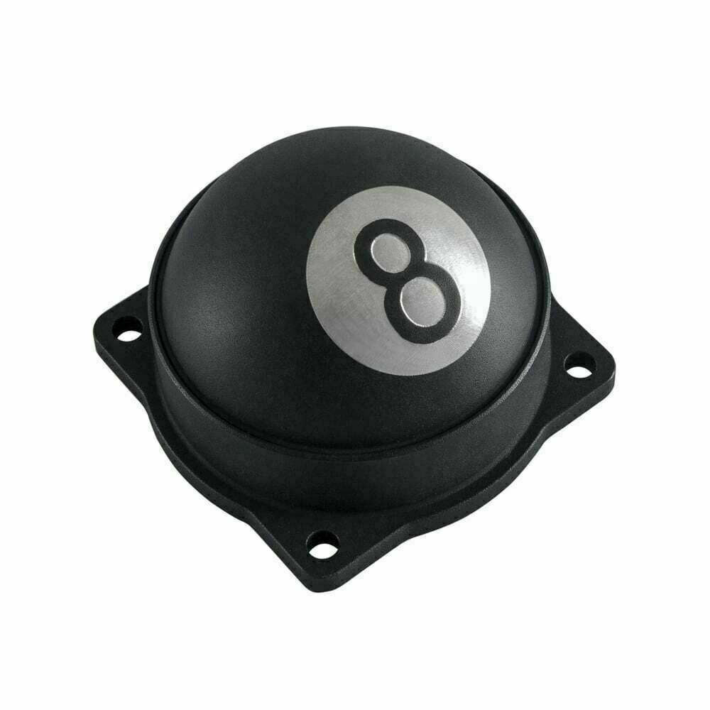 Motone EFI Carb Tops Contrast Cut 8 Ball Black TRIUMPH BONNEVILLE T100 THRUXTON