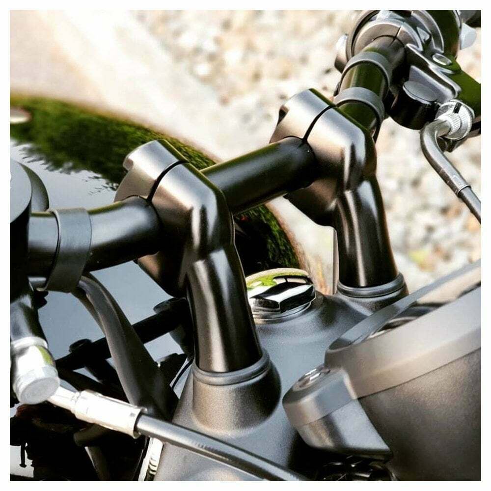MOTONE UP & OVER 1" HANDLE BAR RISERS TRIUMPH BONNEVILLE T100 T120 BOBBER ETC