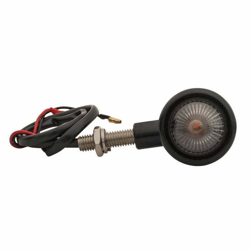 Motone Custom Billet Motorbike Indicator Turn Signals - Set of 4 - Black