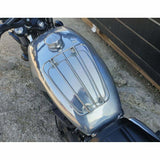 MOTONE AERO UNIVERSAL PARCEL PETROL TANK RACK - POLISHED TRIUMPH HARLEY BOBBER
