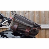 MOTONE AERO UNIVERSAL PARCEL PETROL TANK RACK - POLISHED TRIUMPH HARLEY BOBBER