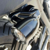 MOTONE TRILINE INDICATOR SIGNAL BRACKETS SHOCK MOUNT - BLACK TRIUMPH UNIVERSAL