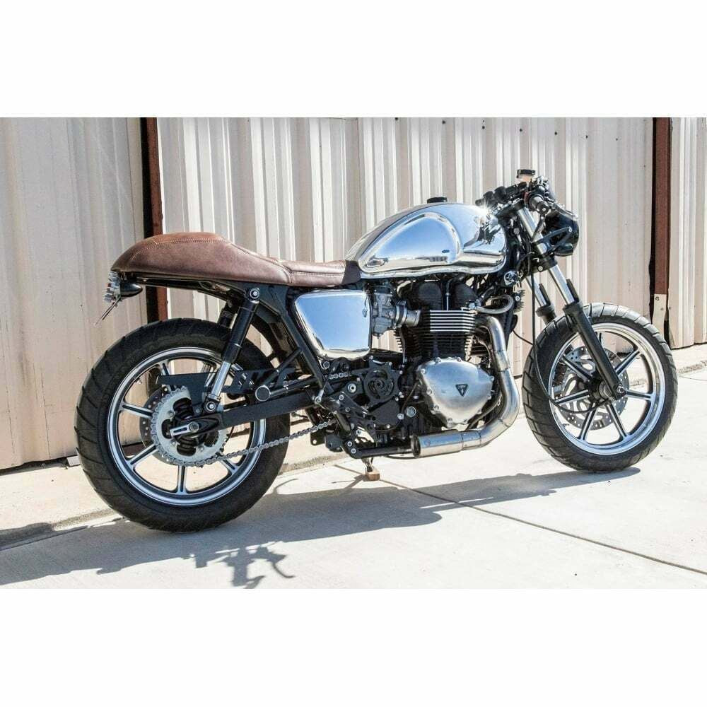 Motone Custom Petrol Tank Triumph EFI Twin Polished Alu Bonneville T100 Thruxton