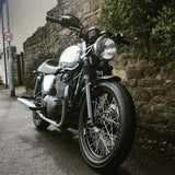 Motone Custom Petrol Tank Triumph EFI Twin Polished Alu Bonneville T100 Thruxton