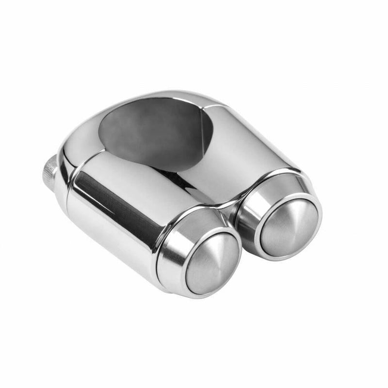 Motone Dual Micro Switch Button Motorbike - 1" Handlebar - Chrome Custom