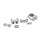 Motone Dual Micro Switch Button Motorbike - 1" Handlebar - Chrome Custom