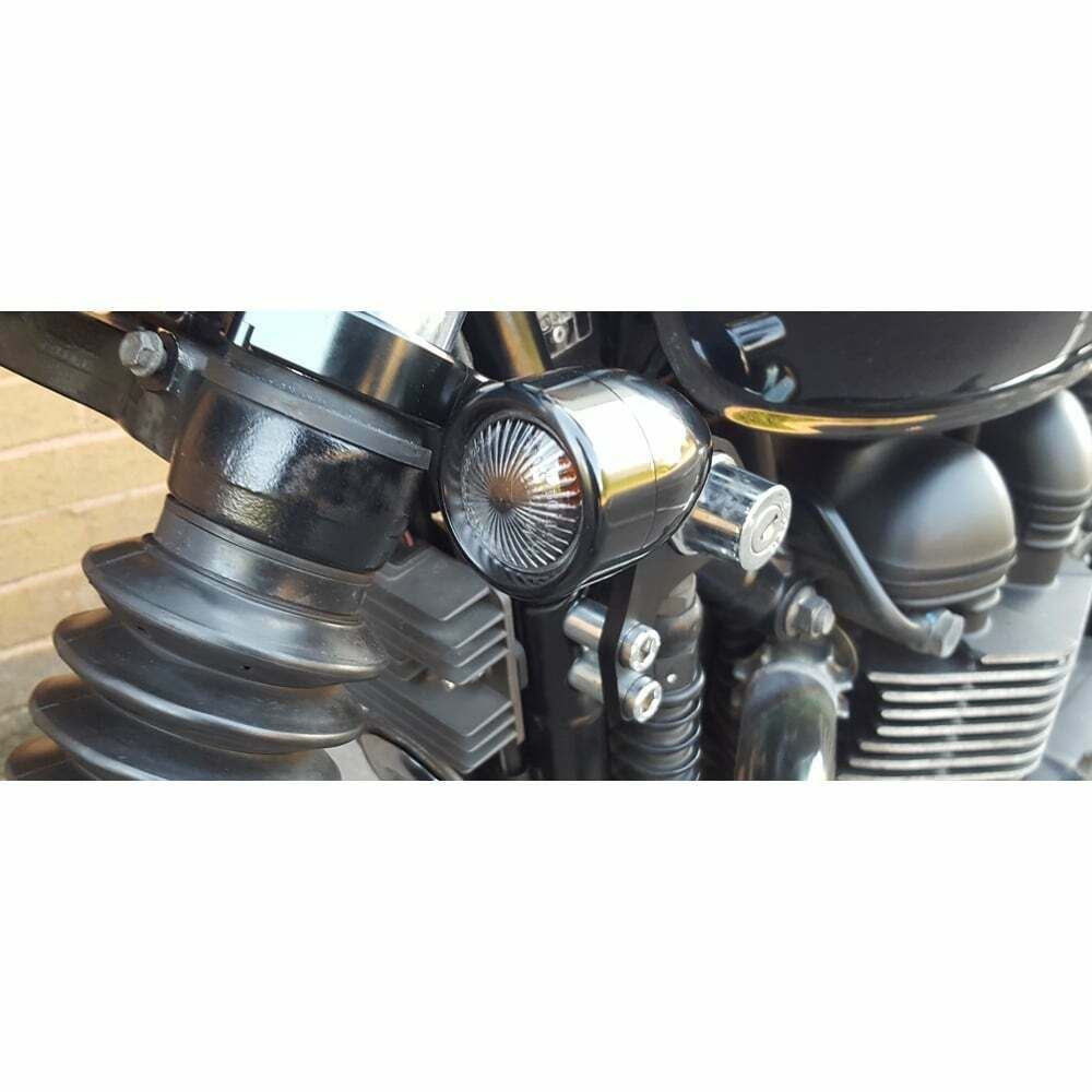 Motone Triumph Bonneville Wrap-Around Fork Indicator Turn Signal Bracket Clamps