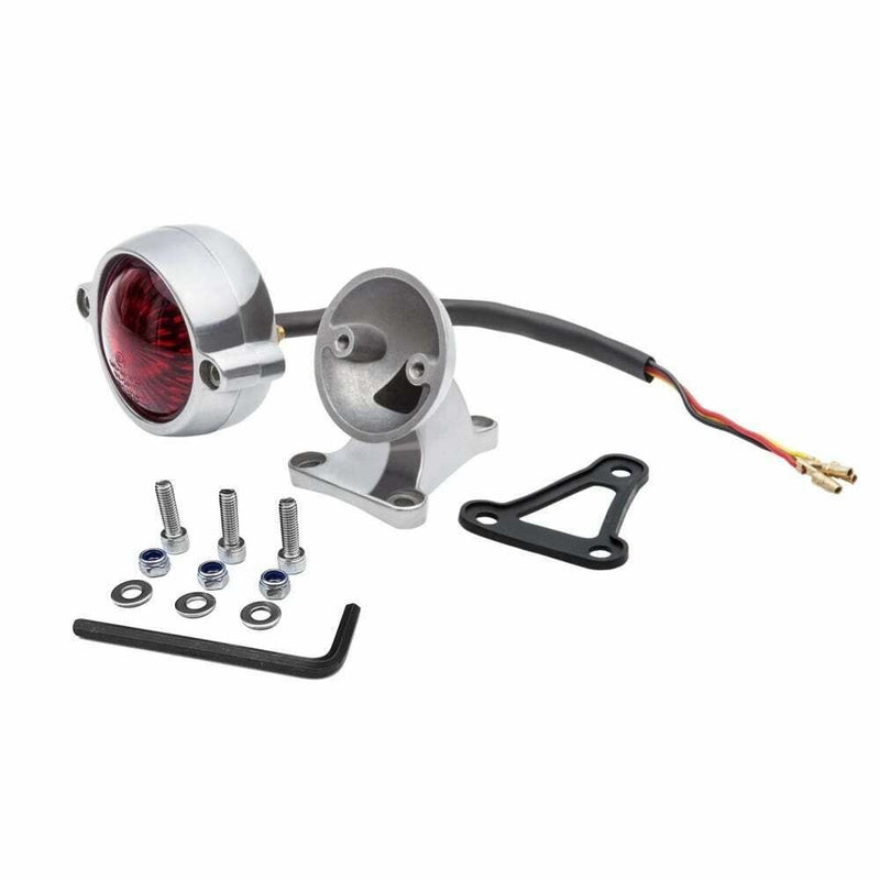 Motone Eldorado Tail Light LED Polish & Mount - Cafe Racer Hot Rod Bobber Custom