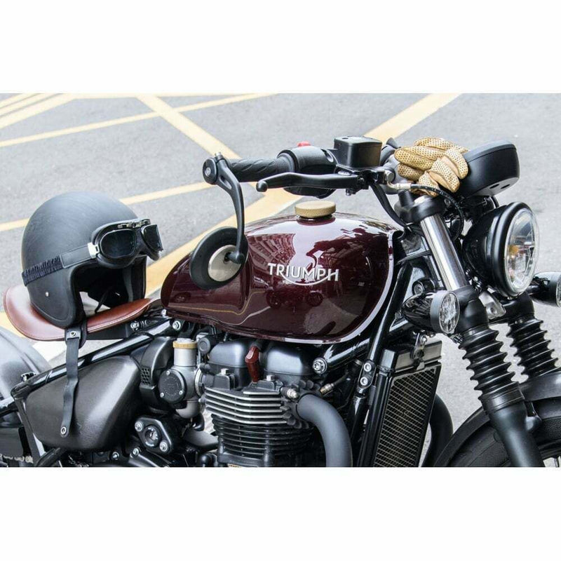 MOTONE CUSTOM FUEL PETROL GAS CAP BILLET BRASS AND ALUMINIUM TRIUMPH BONNEVILLE