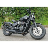 MOTONE TRIUMPH BONNEVILLE BILLET RADIATOR GUARD KIT - UNION JACK - BLACK