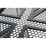 MOTONE TRIUMPH BONNEVILLE BILLET RADIATOR GUARD KIT - UNION JACK - BLACK