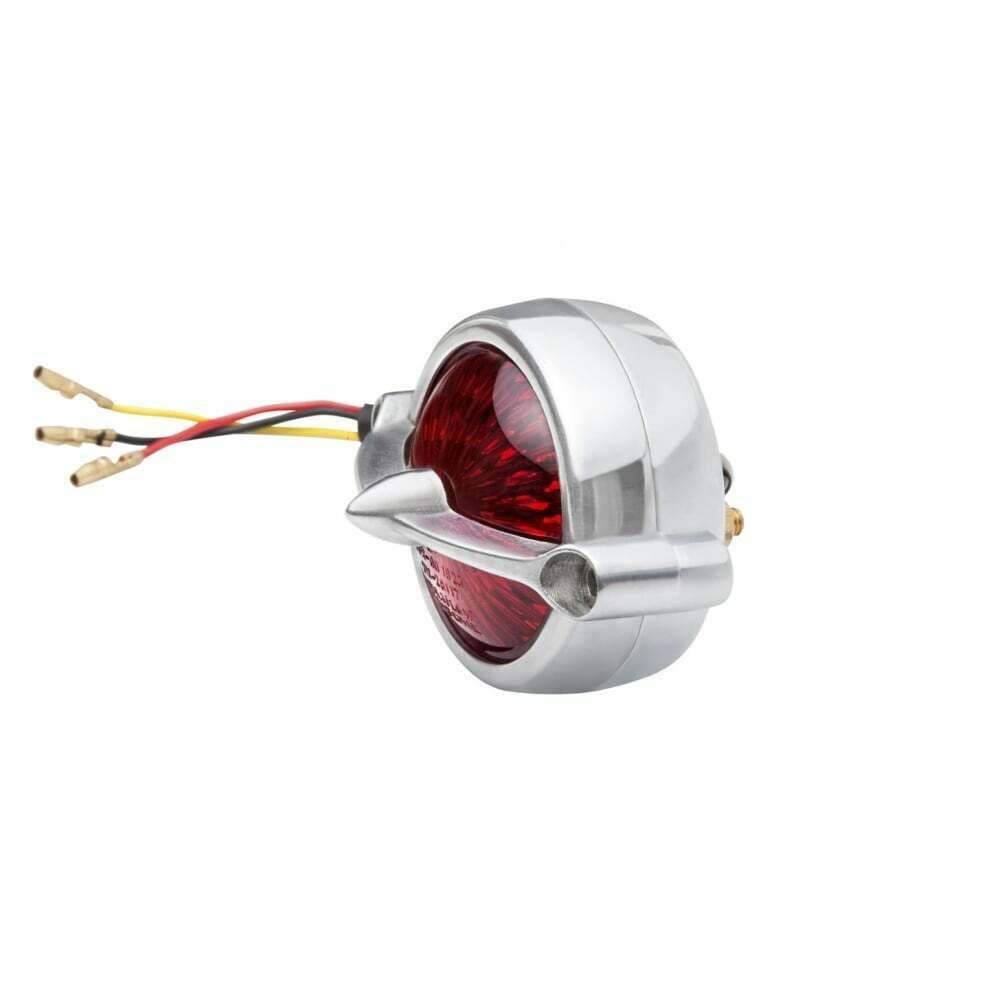 Motone Bel Air Tail Light - LED - Polished Custom Cafe Racer, Hot Rod, Bobber