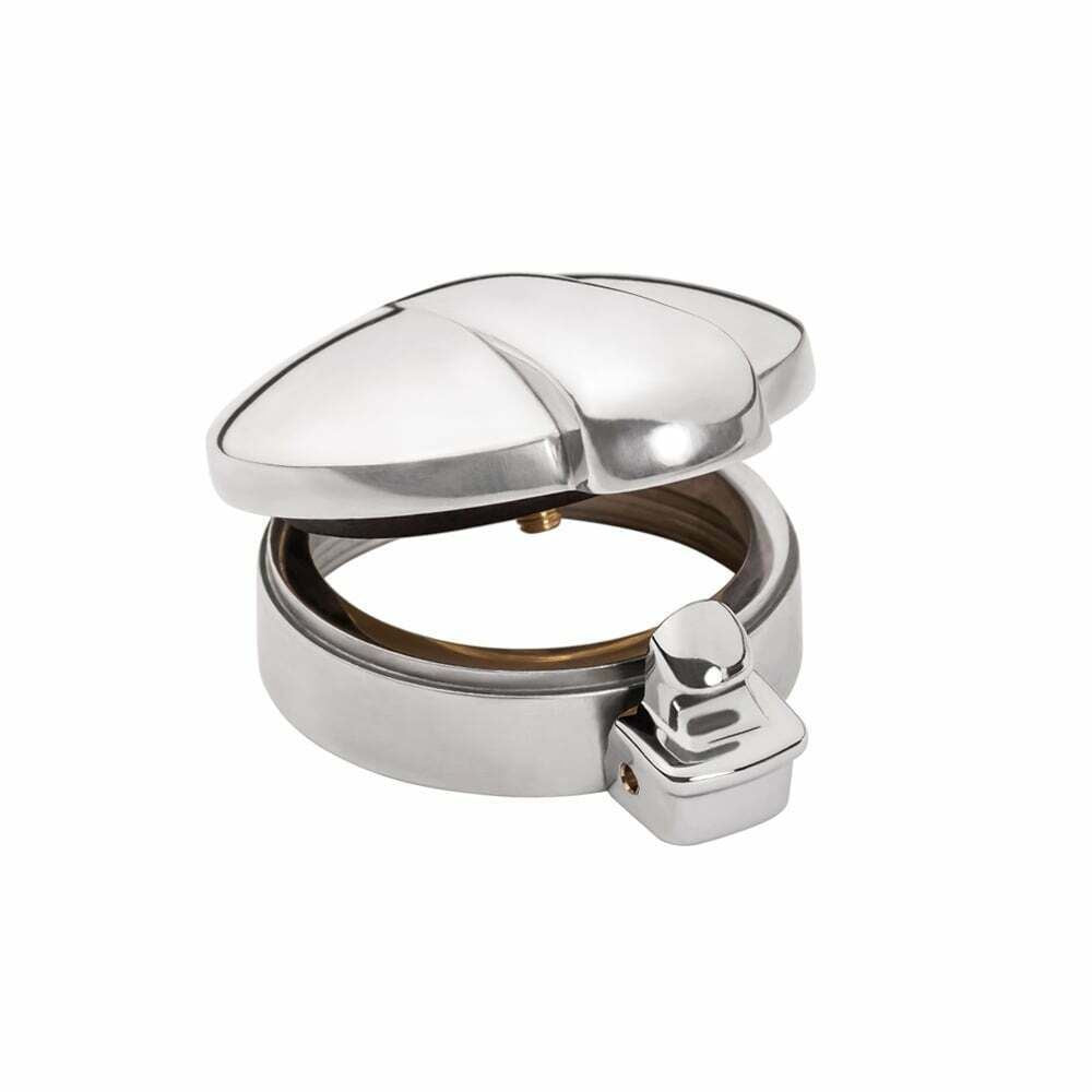 MOTONE MONZA FLIP UP GAS PETROL TANK CAP 2"/50MM - POLISHED - TRIUMPH HARLEY BMW