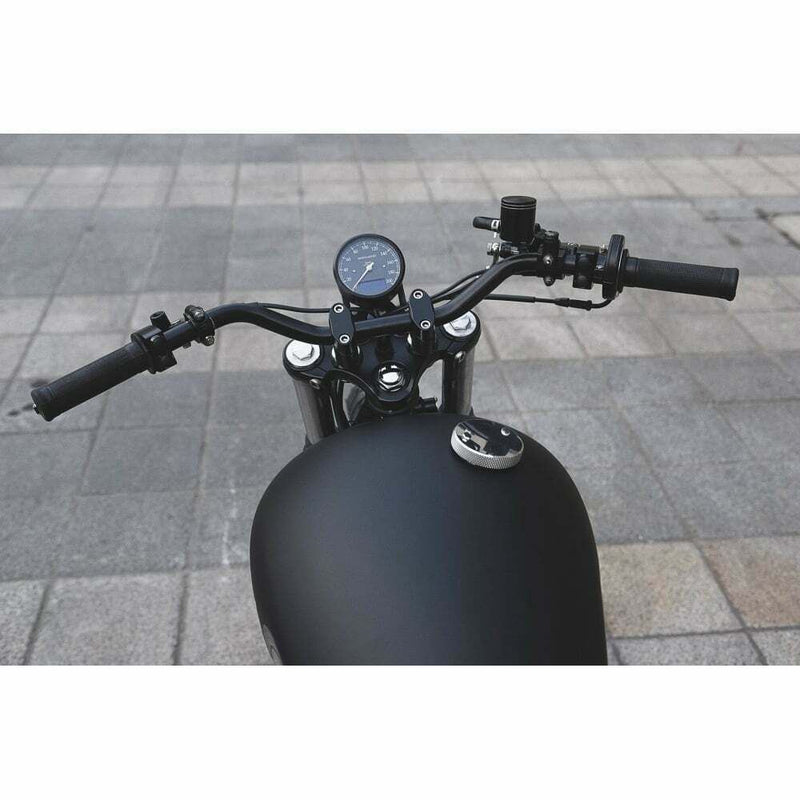 MOTONE CUSTOM FUEL PETROL GAS CAP BILLET ALUMINIUM - TRIUMPH HARLEY