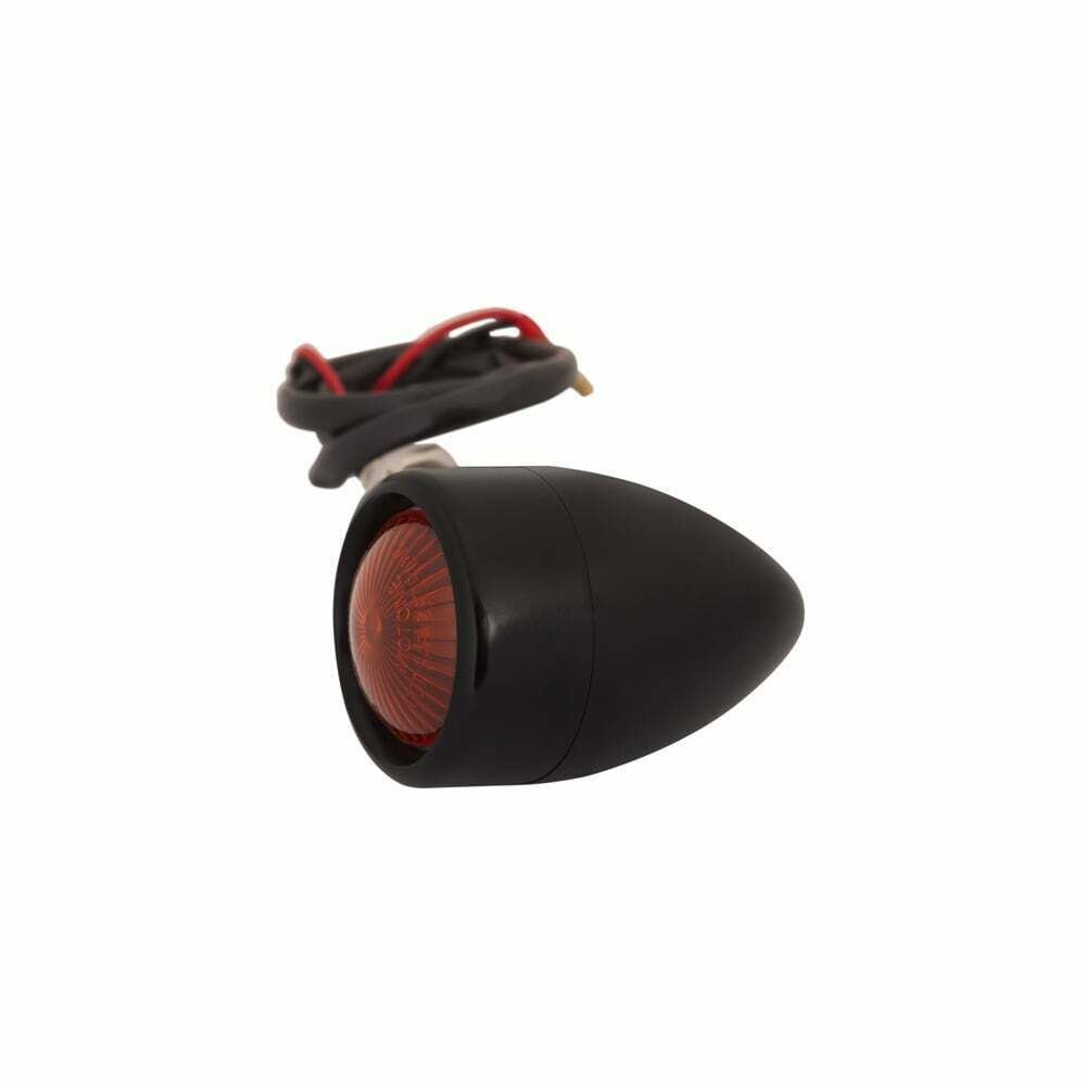 Motone Custom Billet Motorbike Indicator Turn Signals PAIR - Black