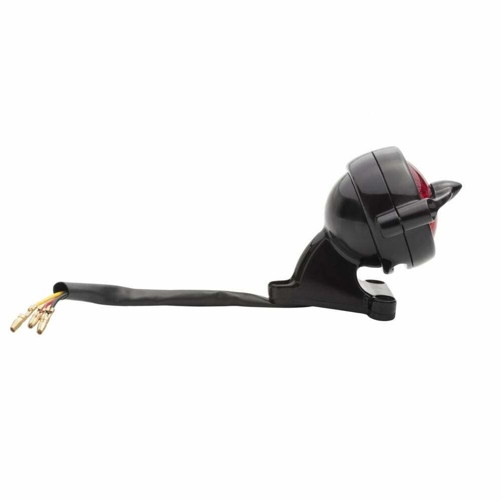 Motone Black Bel Air Tail Light LED & Mount Custom Cafe Racer, Hot Rod, Bobber