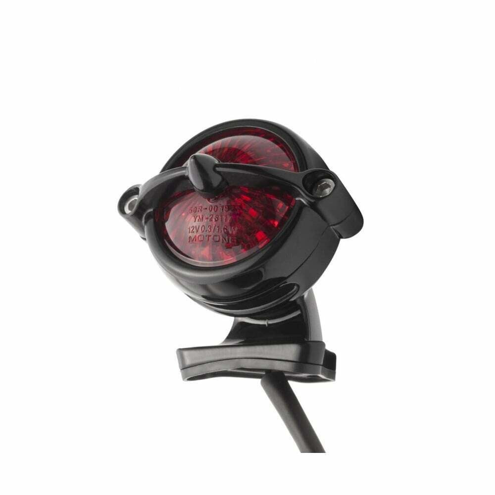 Motone Black Bel Air Tail Light LED & Mount Custom Cafe Racer, Hot Rod, Bobber