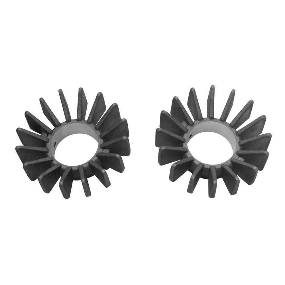 Motone Big Fin Exhaust Clamps Webco Style - Triumph Bonneville EFI