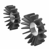 Motone Big Fin Exhaust Clamps Webco Style - Triumph Bonneville EFI