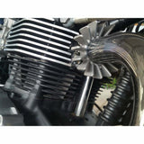 Motone Big Fin Exhaust Clamps Webco Style - Triumph Bonneville EFI