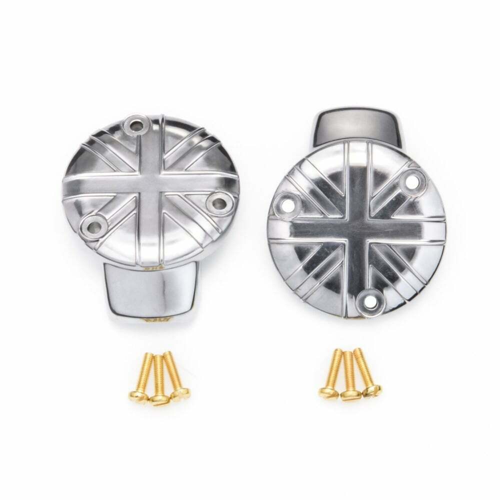 MOTONE TPS CARB THROTTLE BODY COVER X2 TRIUMPH BONNEVILLE THRUXTON BOBBER