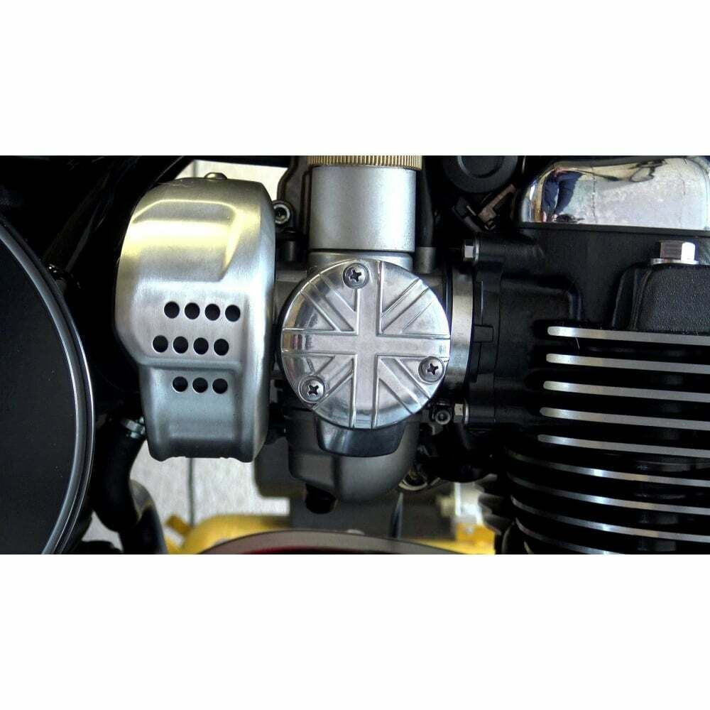 MOTONE TPS CARB THROTTLE BODY COVER X2 TRIUMPH BONNEVILLE THRUXTON BOBBER