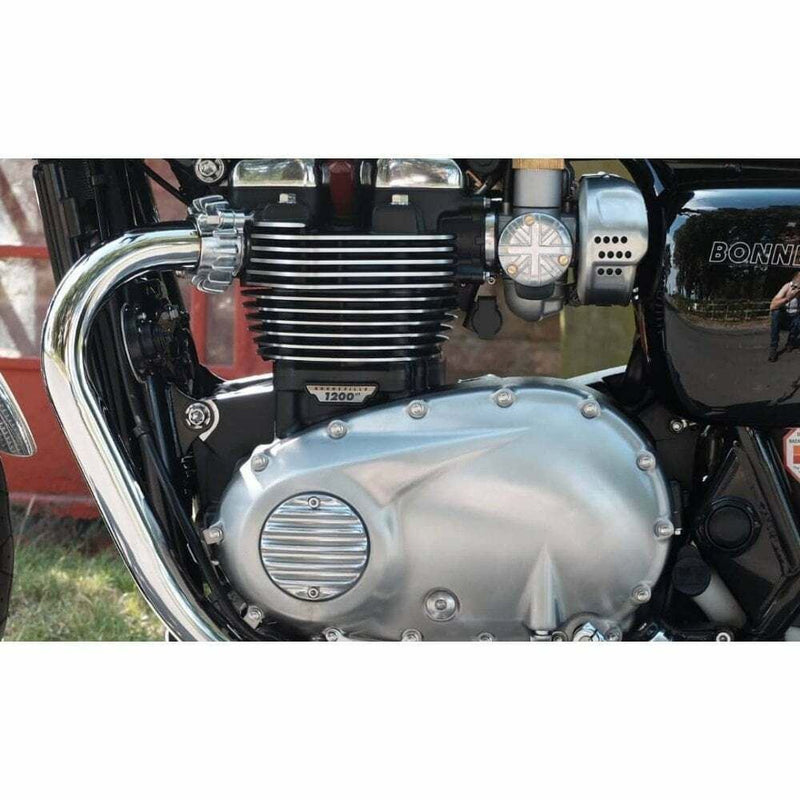 Motone Clutch Engine Cover Polished Triumph Bonneville Bobber Speed Twin etc
