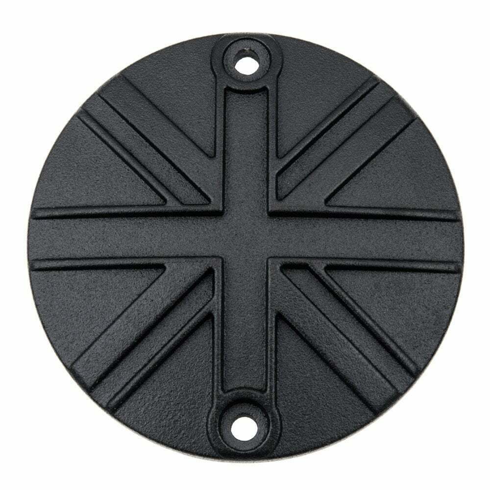 Motone Clutch Engine Cover Union Jack Black Triumph Bonneville Bobber Speed Twin