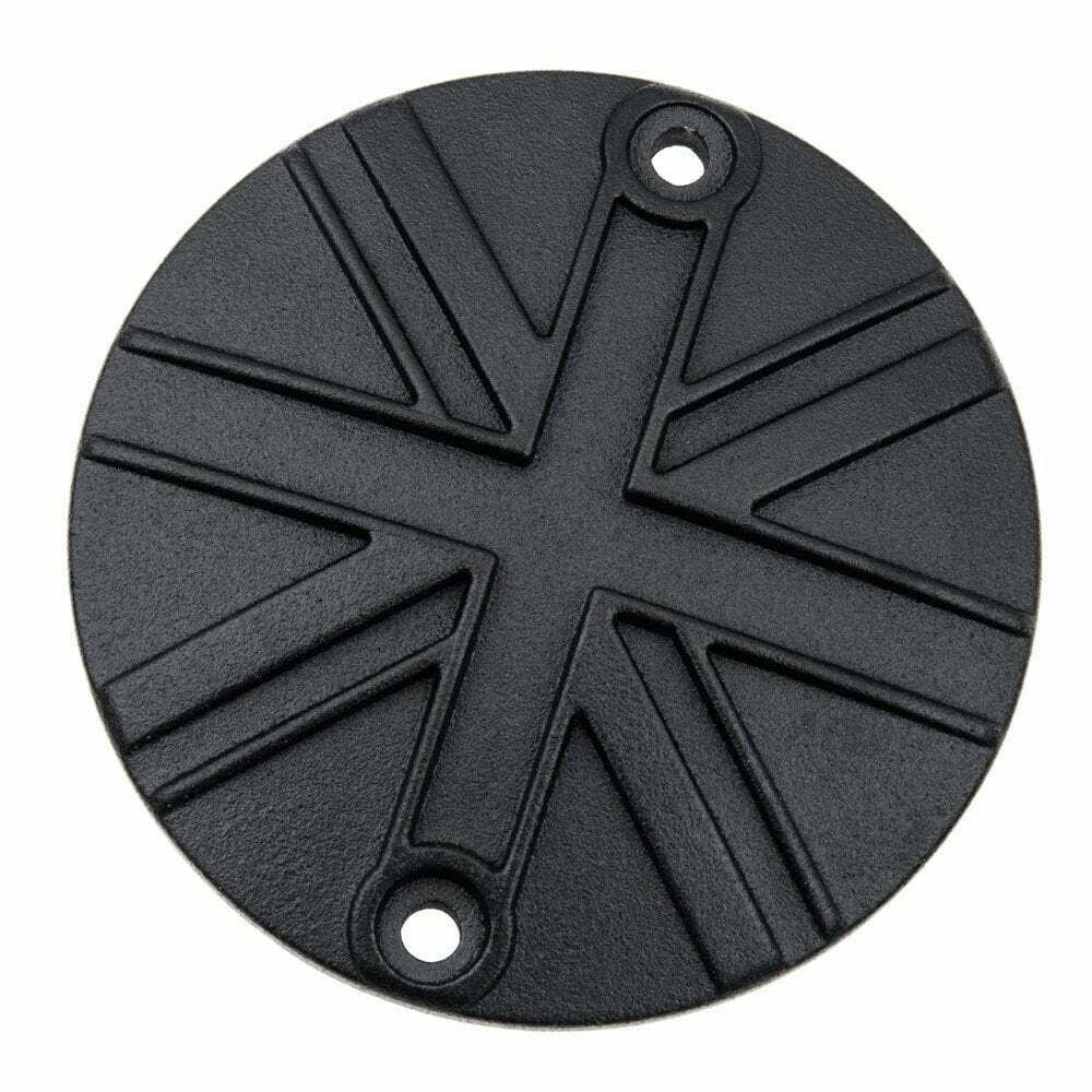 Motone Clutch Engine Cover Union Jack Black Triumph Bonneville Bobber Speed Twin