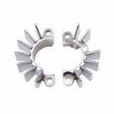 Motone Finned Exhaust Clamps TRIUMPH BONNEVILLE T100 T120 BOBBER STREET TWIN