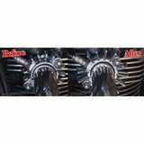 Motone Finned Exhaust Clamps TRIUMPH BONNEVILLE T100 T120 BOBBER STREET TWIN