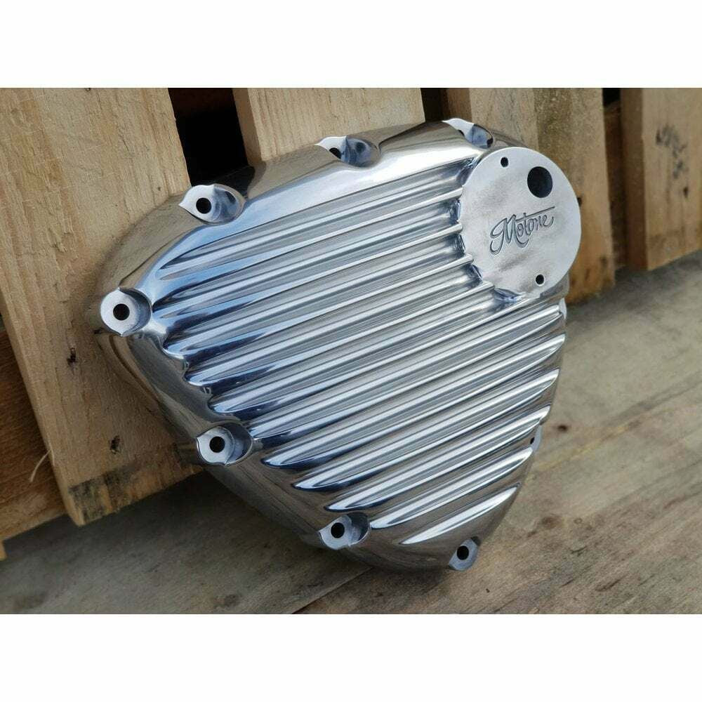 Motone Finned Timing Stator Cover Polished - Triumph Bonneville Twin Engines