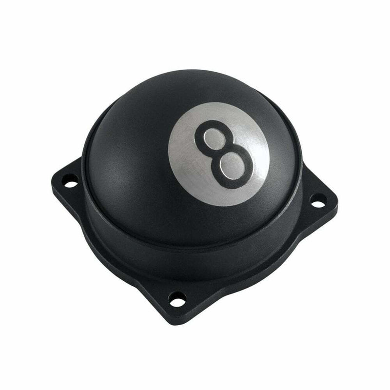 Motone Harley Davidson Custom CNC CV 8 Ball Carb Top Lid - Contrast Cut - Black