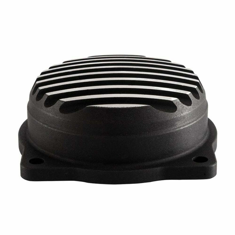 MOTONE HARLEY DAVIDSON CUSTOM CNC CV FINNED CARB TOP LID - CONTRAST CUT - BLACK