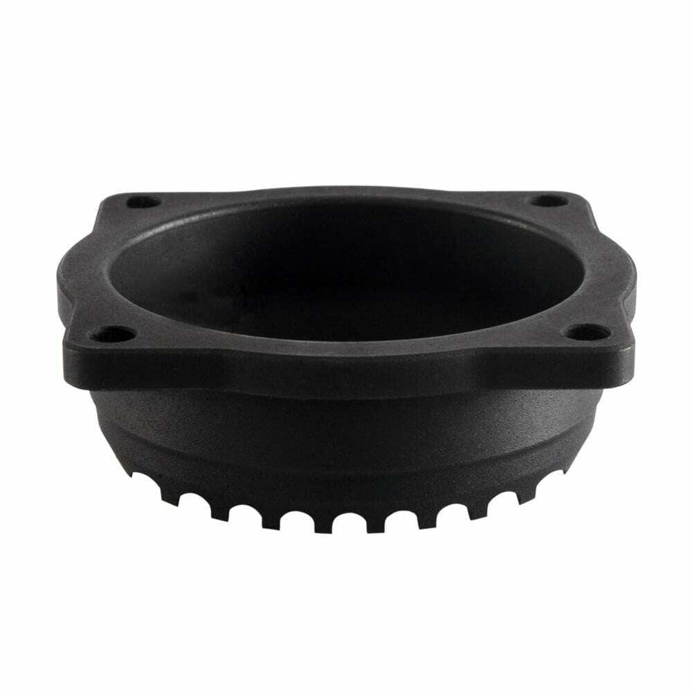 MOTONE HARLEY DAVIDSON CUSTOM CNC CV FINNED CARB TOP LID - CONTRAST CUT - BLACK