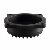 MOTONE HARLEY DAVIDSON CUSTOM CNC CV FINNED CARB TOP LID - CONTRAST CUT - BLACK